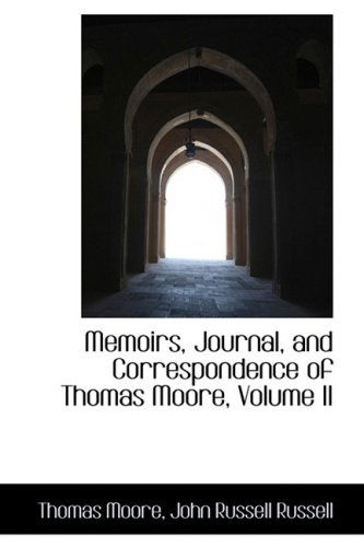 Cover for Thomas Moore · Memoirs, Journal, and Correspondence of Thomas Moore, Volume II (Hardcover Book) (2009)