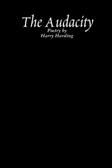 Cover for Harry Harding · The Audacity (Pocketbok) (2018)