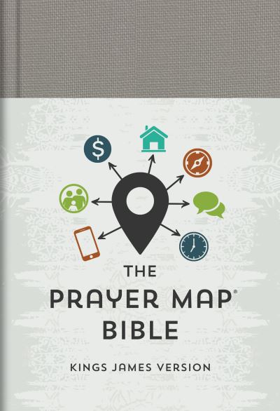 Cover for Compiled by Compiled by Barbour Staff · KJV Prayer Map Bible [Gray Weave] (N/A) (2022)