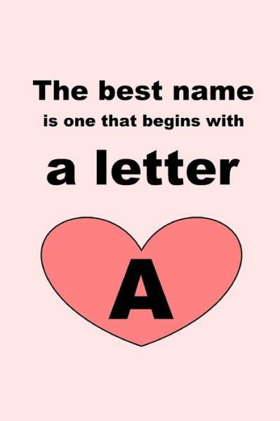 Cover for Letters · The best name is one that begins with a letter A (Taschenbuch) (2019)