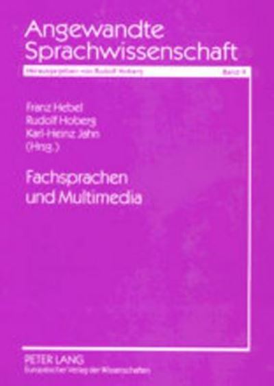 Cover for Fachsprachen Und Multimedia - Angewandte Sprachwissenschaft (Paperback Book) (2002)