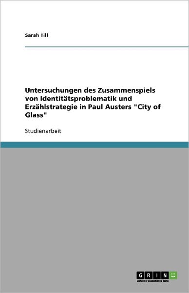 Cover for Till · Untersuchungen des Zusammenspiels (Book) [German edition] (2009)