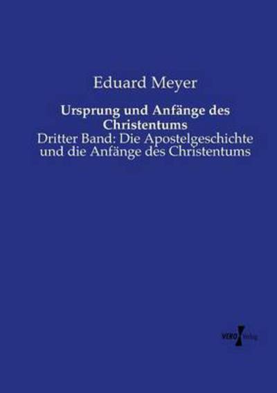 Cover for Meyer · Ursprung und Anfänge des Christen (Bog) (2019)