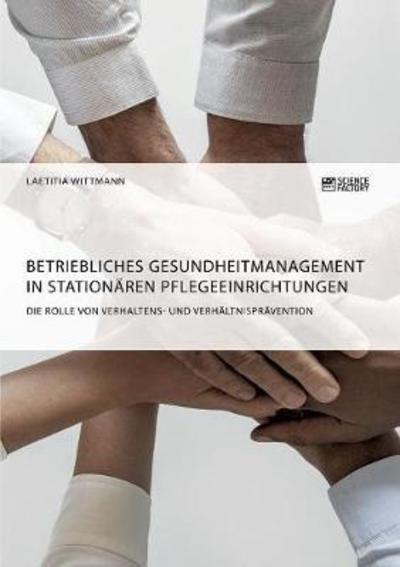 Cover for Wittmann · Betriebliches Gesundheitmanage (Book) (2018)