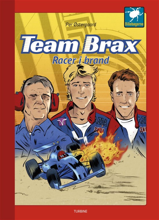 Cover for Per Østergaard · Billebøgerne: Team Brax - Racer i brand (Innbunden bok) [1. utgave] (2019)