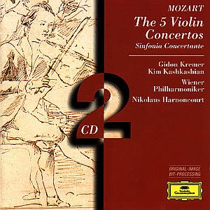 5 Violin Concertos - Mozart / Harnoncourt / Vienna Philharmonic - Muziek - DEUTSCHE GRAMMOPHON - 0028945304328 - 11 februari 1997
