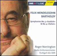 Cover for Mendelssohn / Srs / Norrington · Symphonies 3 &amp; 4 (CD) (2006)