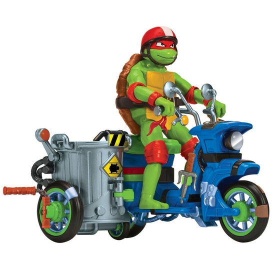 Tmnt: Mutant Mayhem - Turtle Cycle With Sidecar And 4 Inch Raphael Action Figure - Teenage Mutant Ninja Turtles - Merchandise - ABGEE - 0043377834328 - 24. juli 2024