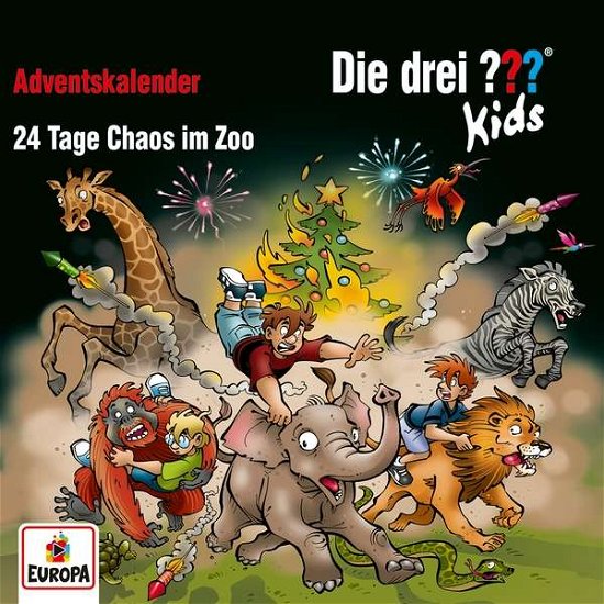 Cover for Die Drei ??? Kids · Adventskalender-24 Tage Chaos Im Zoo (CD) (2021)