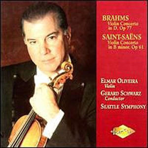 Cover for Elmar Oliveira · Brahms / Saint-Saens: Violin Concertos (CD) (2005)