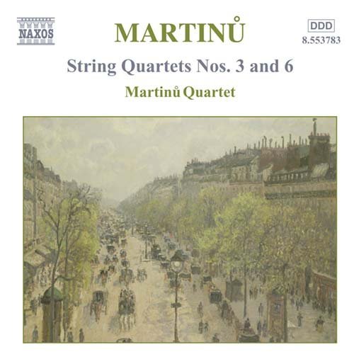 Martinu Quartet · Martinustring Quartets Nos 3 6 (CD) (2002)