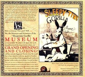 Cover for Sleepytime Gorilla Museum · Grand Opening and Closing (CD) (2001)