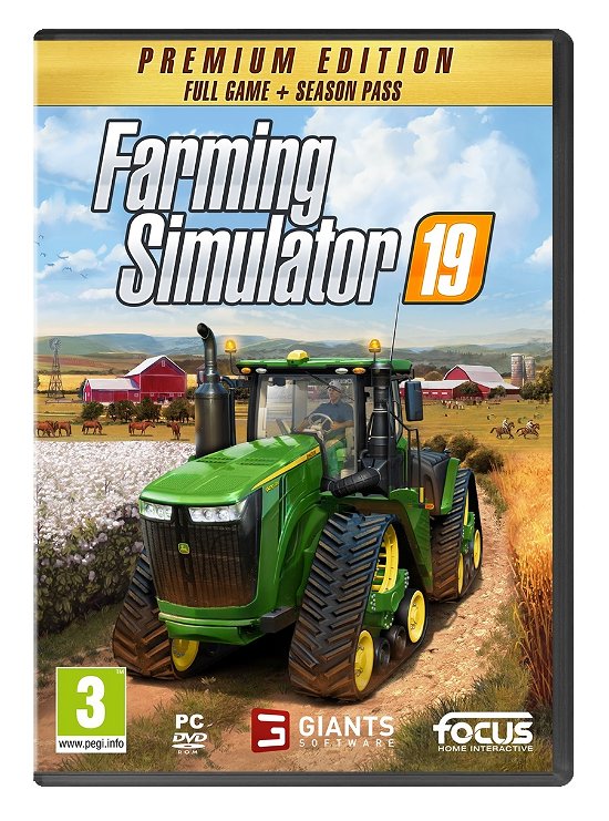 Cover for Focus Home Interactive · Farming Simulator 19 - Premium Edition (PC) (2020)