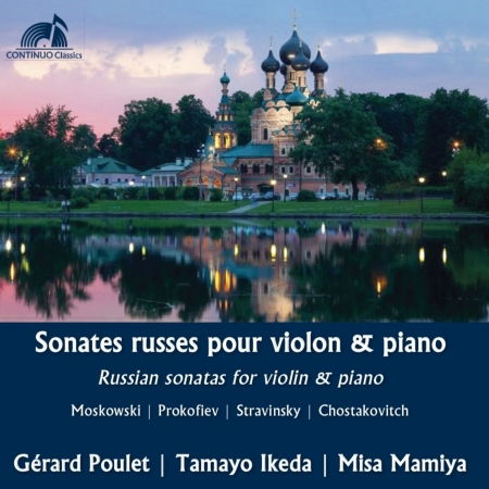 Cover for Poulet / Ikeda / Mamiya · Russian Sonatas For Violin &amp; Piano (CD) (2021)