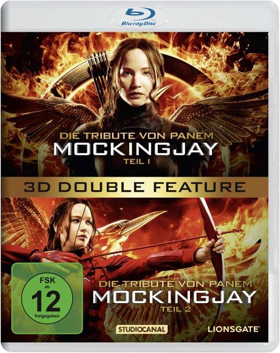 Cover for Die Tribute Von Panem - Mockingjay Teil 1 &amp; Teil 2 - Double Feature (2 3d Blu-rays) (Blu-ray) (2016)