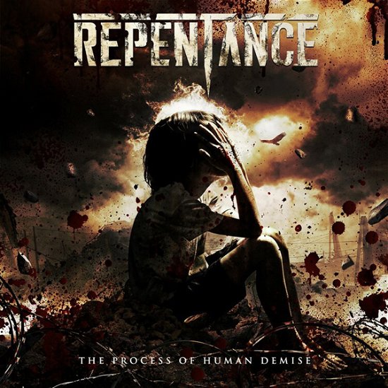 Cover for Repentance · The Process of Human Demise (Grey Marbled Vinyl) (LP) (2023)