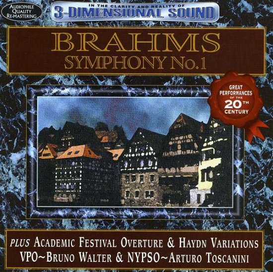 Cover for Bruno Walter · Brahms: Symphony 1 (CD) (2004)