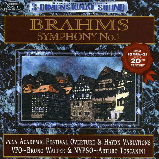 Symphony No. 1 - Brahms - Musiikki - AVID - 5022810160328 - torstai 31. joulukuuta 1998