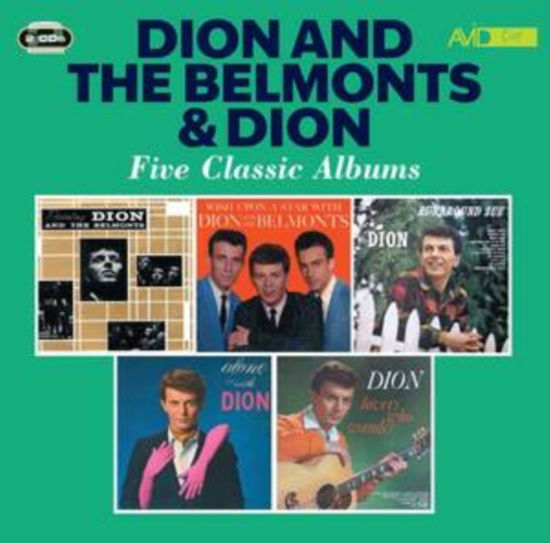 Cover for Dion and the Belmonts / Dion · Five Classic Albums (CD) (2022)