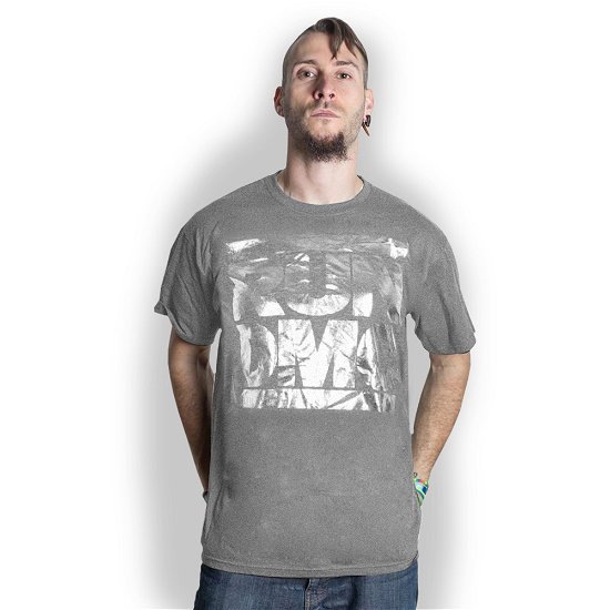 Cover for Run DMC · Run DMC Unisex T-Shirt: Logo (Foiled) (T-shirt) [size S] [Grey - Unisex edition]