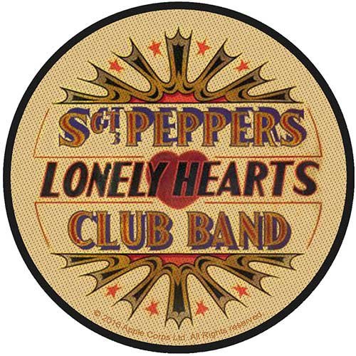 The Beatles Standard Woven Patch: Vintage Sgt Pepper Drum - The Beatles - Koopwaar - ROCK OFF - 5055979962328 - 