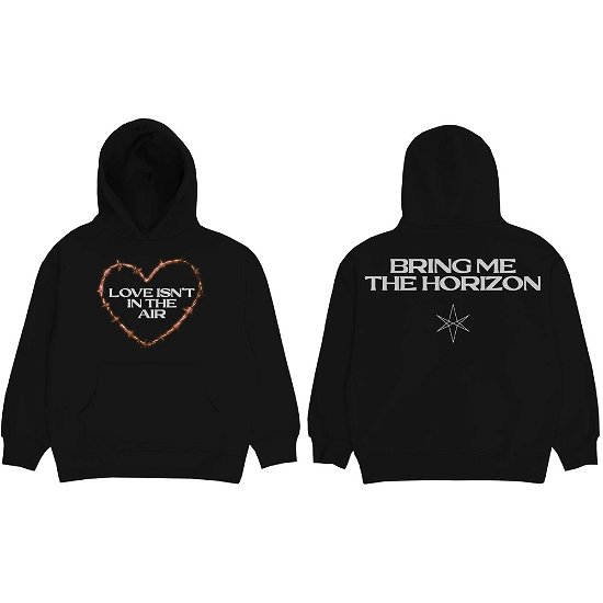 Cover for Bring Me The Horizon · Bring Me The Horizon Unisex Pullover Hoodie: Love (Back Print) (Hoodie) [size S] [Black - Unisex edition]