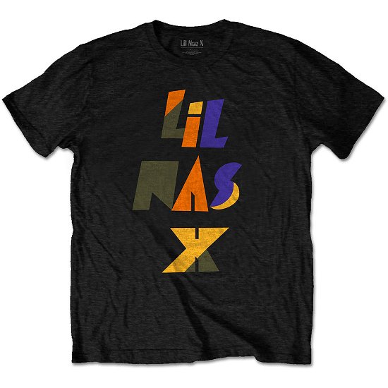 Cover for Lil Nas X · Lil Nas X Unisex T-Shirt: Scrap Letters (T-shirt) [size L] [Black - Unisex edition]