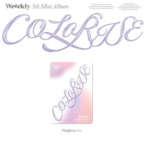 Cover for Weeekly · Colorise (Digital Code + Merch) [Platform Digital edition] (2023)