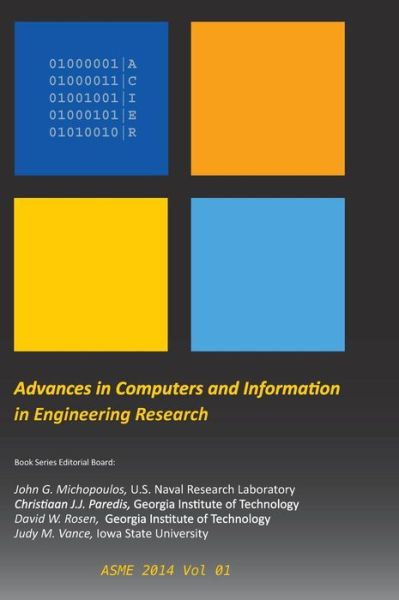 Cover for John Michopoulos · Advances in Computers and Information in Engineering Research: Volume 1 (Hardcover Book) (2014)