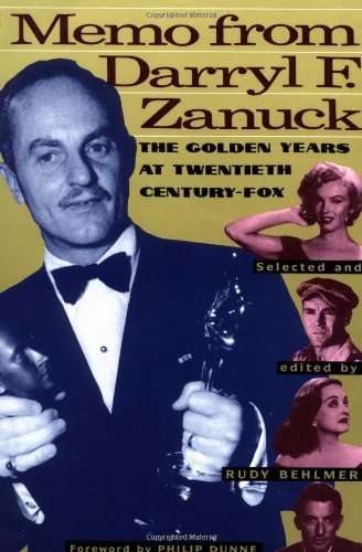 Cover for Darryl Francis Zanuck · Memo from Darryl F. Zanuck: The Golden Years at Twentieth Century Fox (Paperback Bog) (1995)