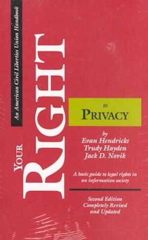 Cover for Hendricks · Right to Privacy (Hardcover Book) (1990)