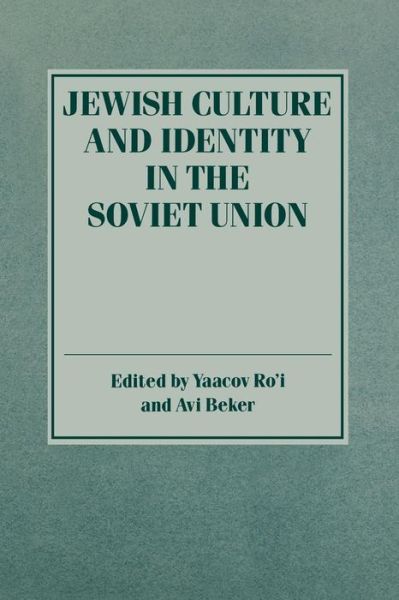 Cover for Avi Beker · Jewish Culture and Identity in the Soviet Union (Paperback Bog) (1992)