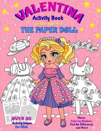 Cover for Elena Yalcin · VALENTINA, the Paper Doll Activity Book for Girls ages 4-8 (Pocketbok) (2019)