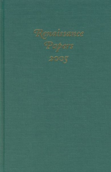 Cover for Christopher Cobb · Renaissance Papers 2005 - Renaissance Papers (Hardcover Book) (2006)