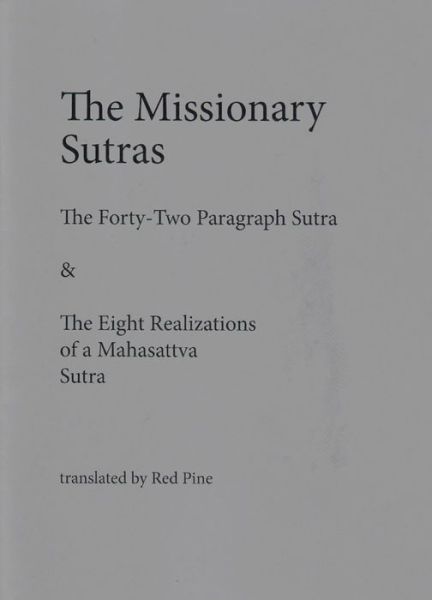 Missionary Sutras - Red Pine - Books - Empty Bowl - 9781734187328 - June 15, 2020