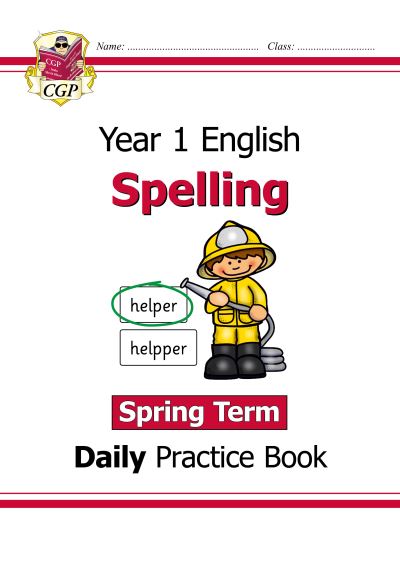 KS1 Spelling Year 1 Daily Practice Book: Spring Term - CGP Year 1 Daily Workbooks - CGP Books - Books - Coordination Group Publications Ltd (CGP - 9781789088328 - November 11, 2021