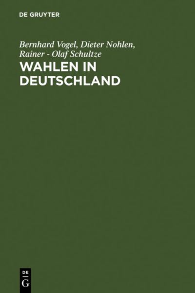 Cover for Vogel · Wahlen in Deutschland (Book) (1971)