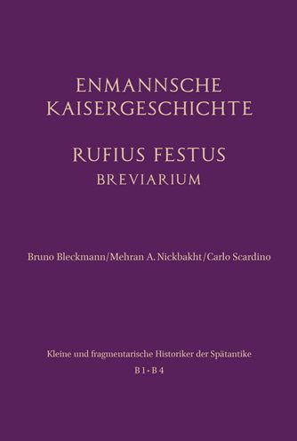 Cover for Bruno Bleckmann · Enmannsche Kirchengeschichte. Rufius Festus (Book) (2022)