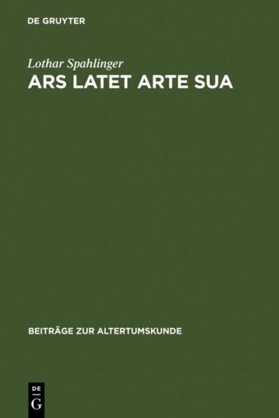 Cover for Spahlinger · Ars latet arte sua (Book) (1996)