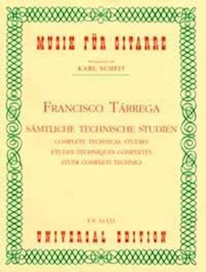 Cover for Francisco Tárrega · Complete Technical Studies (Bog) (2013)