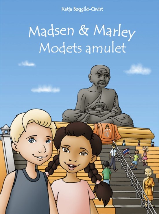 Cover for Katja Bøggild-Qwist · Første bog i serien om Madsen &amp; Marley: 'Madsen &amp; Marley - Modets amulet' (Inbunden Bok) [1:a utgåva] (2017)