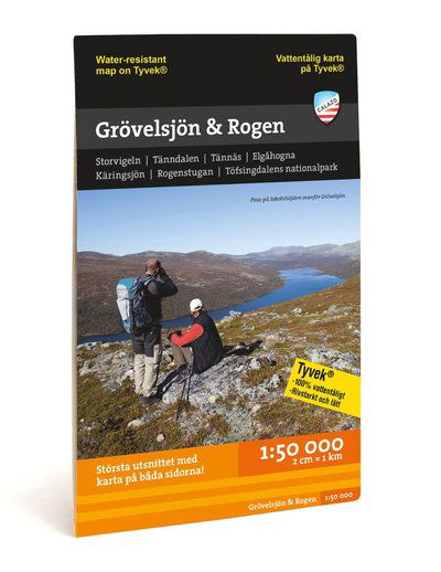 Cover for Groevelsjoen &amp; Rogen - Mountain map detailed scale (Map) (2023)