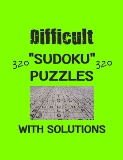 Cover for Depace' · Difficult 320 Sudoku Puzzles with solutions (Pocketbok) (2021)