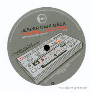 Cover for Jesper Dahlback · Thermal Voltage Pt. 1 (12&quot;) (2011)