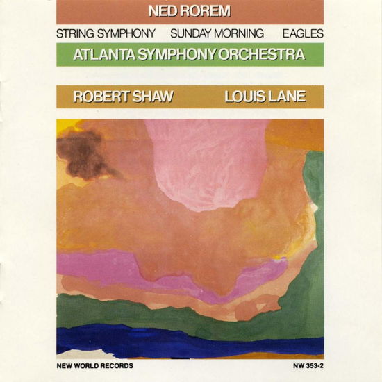 Cover for Ned Rorem · Ned Rorem (String Symphony, Sunday Morni (CD) (2009)