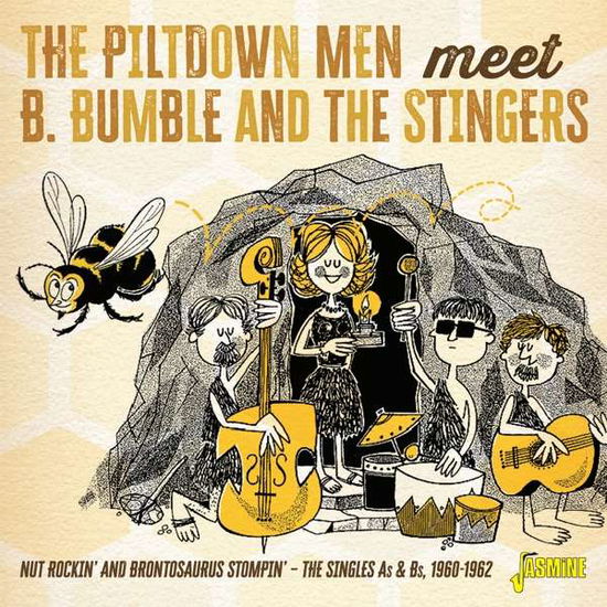 Cover for Piltdown Men Meet B. Bumble And The Stingers · Nut Rockin’ And Brontosaurus Stompin’ (CD) (2020)