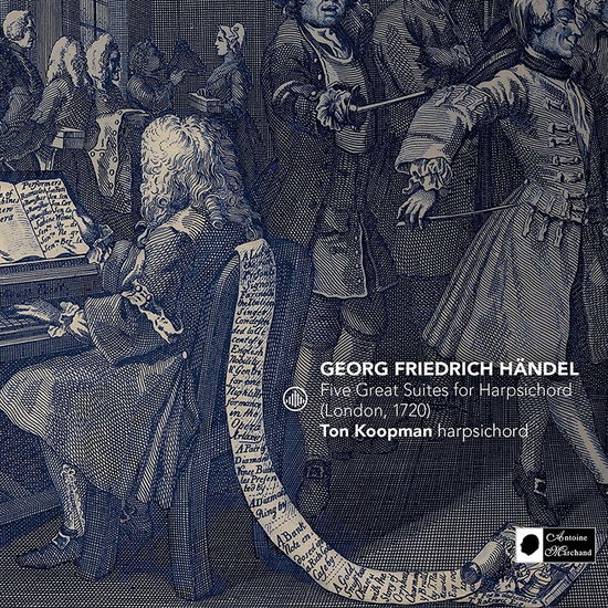 Handel: Five Great Suites For Harpsichord (London / 1720) - Ton Koopman - Musiikki - CHALLENGE CLASSICS - 0608917292329 - perjantai 25. marraskuuta 2022