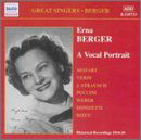 ERNA BERGER: A Vocal Portrait - Beecham, Thomas / Berger, Erna / Berliner Philharmoniker / Blech, Leo / Krips, Josef / Philharmonia Orchestra / Schmidt-Isserstedt, Hans / Schüler, Johannes / Schültze, Walter / Seidler-Winkler, Bruno / Staatskapelle Berlin / Susskind, Walter - Música - Naxos Historical - 0636943173329 - 20 de janeiro de 2003