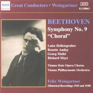 Symphony No.9 Choral - Ludwig Van Beethoven - Musiikki - NAXOS - 0636943186329 - maanantai 18. toukokuuta 2009
