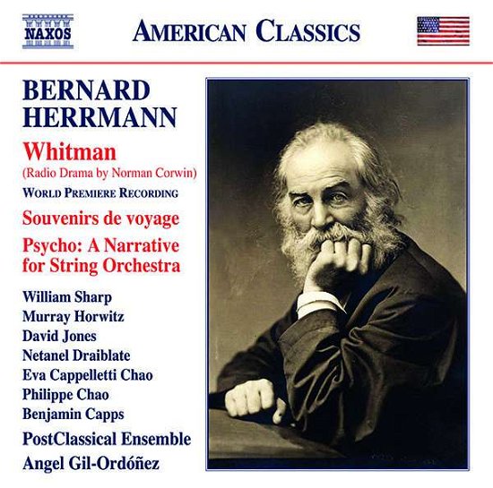 Whitman / Souvenirs De Voyage / Psycho - B. Herrmann - Musiikki - NAXOS - 0636943988329 - perjantai 9. lokakuuta 2020